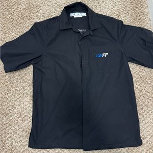 Off-white button down shirt.